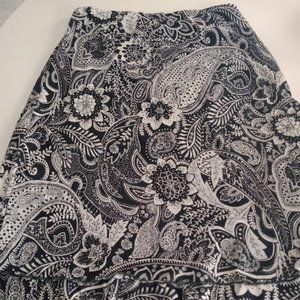 Kathie Lee Vintage Skirt Floral Paisley